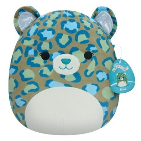 Plyšový mazlíček Squishmallows Leopard - Enos, 30 cm