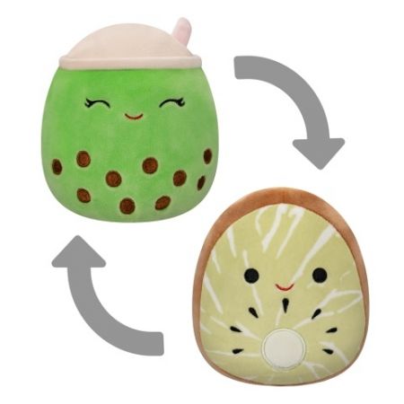 Plyšový mazlíček Squishmallows 2v1 Kiwi Kachina a bubble tea Sevda