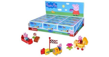 Stavebnice Prasátko Peppa Starter Sets Big Bloxx s figurkou