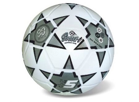 Míč fotbal stříbrný 23cm, 360gr