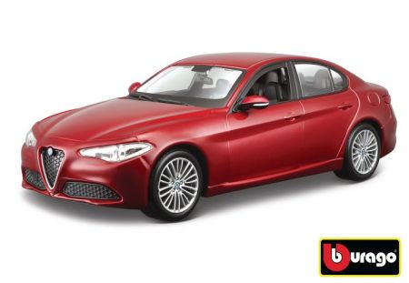 Bburago 1:24 Alfa Romeo Giulia (2016) Metallic Red