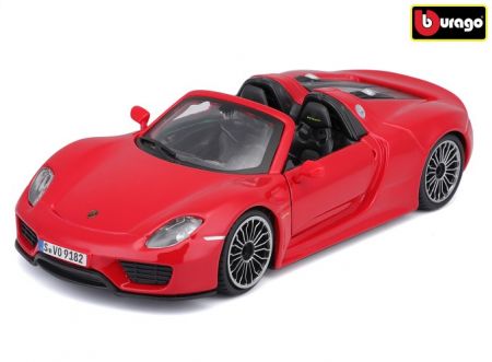 Bburago 1:24 Plus Porsche 918 Spyder Red