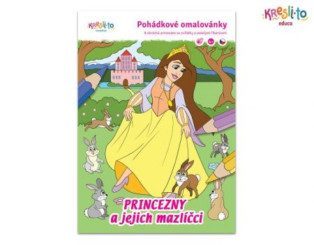 Princezny a její mazlíčci omalovánka A5