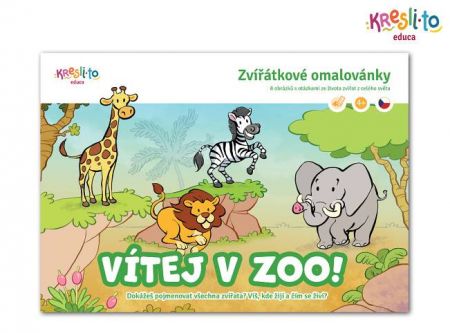 Vítej v ZOO A5 omalovánka