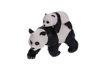 C - Figurka Panda s mládětem 8 cm