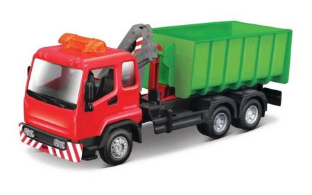 Bburago 1:43 servisní vozidlo Hooklift and Crane Truck