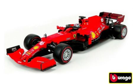 Bburago 1:43 Ferrari Racing F1 SF21 #16 (Charles Leclerc) s helmou