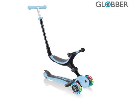 Globber Koloběžka Go Up Foldable Plus Lights Pastel Blue