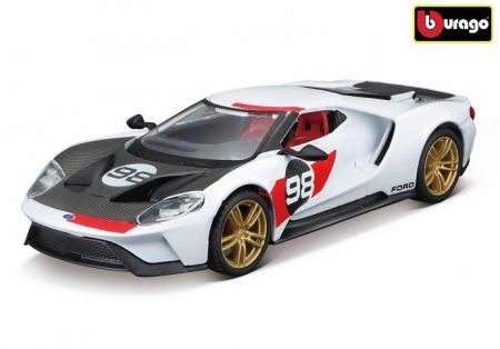 Bburago 1:32 Ford GT 2021 No.98 Heritage Edition