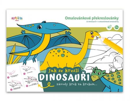 Pracovní sešit Učím se malovat - Dinosauři