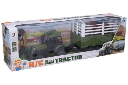 Traktor s vlečkou RC na dálkové ovládání 45 cm