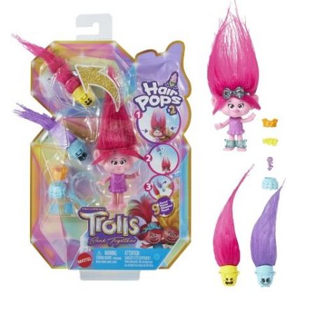 TROLLS MALÁ PANENKA HAIR POPS - POPPY