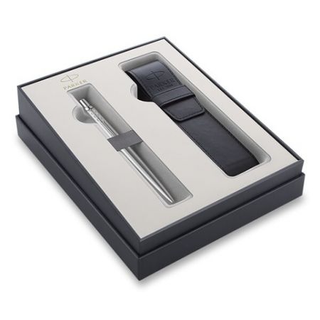 Parker Jotter XL Monochrome Stainless Steel CT kuličkové pero, dárková kazeta s pouzdrem