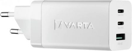 Síťová nabíječka &quot;High Speed&quot;, 1x USB, 2x USB-C, 65W, VARTA 57956101401