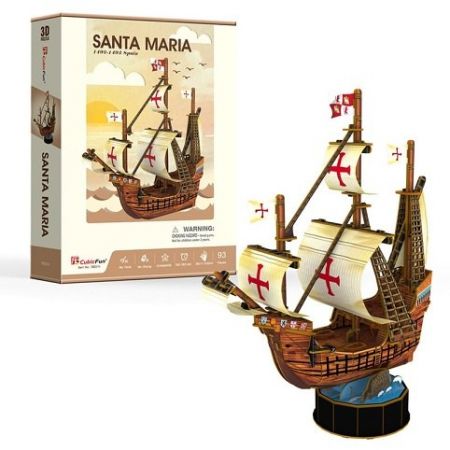 CubicFun - Puzzle 3D Santa Maria - 93 dílků