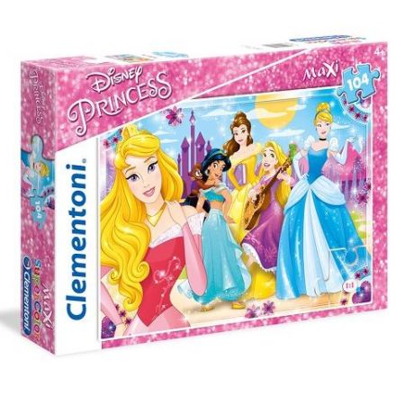 Clementoni - Puzzle Maxi 104 Princezny