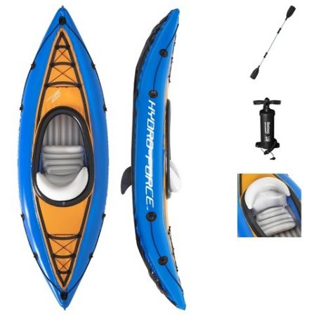 BESTWAY 65115 - Nafukovací  kajak Hydro-Force Cove Champion X1 275 x 81 x 45 cm