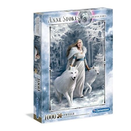 Clementoni - Puzzle Anne Stokes 1000 Zimní strážci