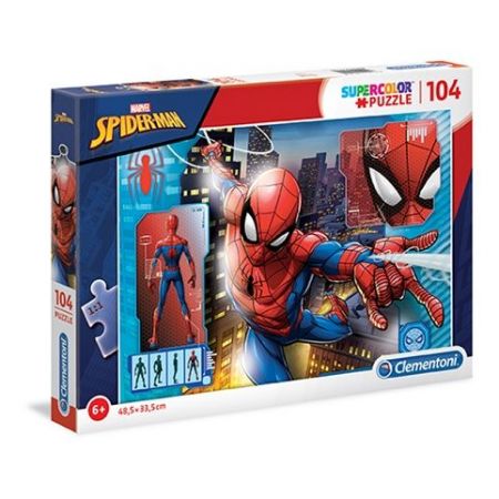 Clementoni - Puzzle Supercolor 104 Spiderman