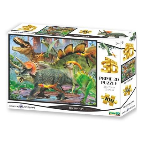 PRIME 3D PUZZLE - Triceratops 100 dílků