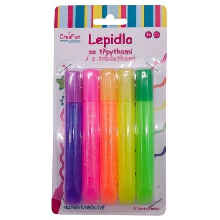 CreaFun - Lepidlo se třpytkami - sada 5 (52,5ml)