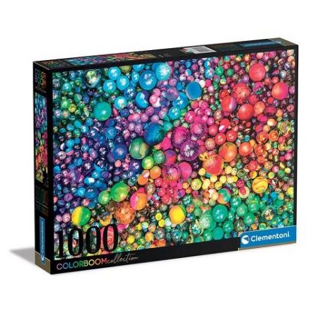 Clementoni - Puzzle 1000 ColorBoom: Marvellous Marbles