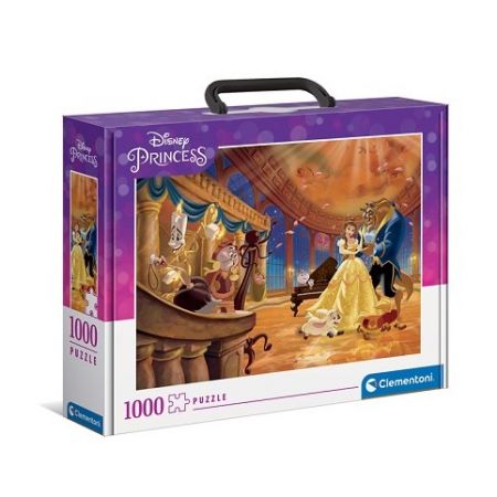 Clementoni - Puzzle 1000 v kufříku Disney Kráska a zvíře