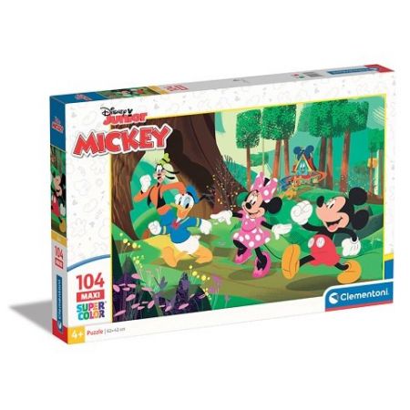 Clementoni - Puzzle Maxi 104 Disney Mickey a přátelé