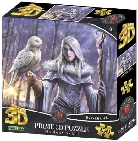 PRIME 3D PUZZLE - Zimní sova 150 dílků