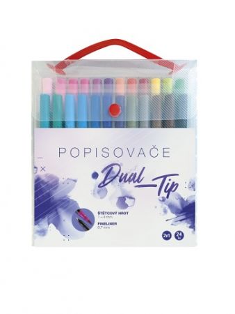 Sada popisovačů CONCORDE Dual-Tip, 24ks box