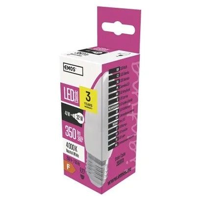 EMOS LED žárovka Classic svíčka / E27 / 4,1 W (32 W) / 350 lm / neutrální bílá