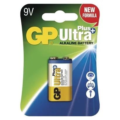 Baterie 9V 1 kus GP Ultra Plus 6LF22 na blistru Alkalická baterie