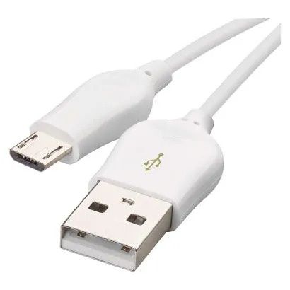 EMOS Rychlonabíjecí a datový kabel USB-A 2.0 / micro USB-B 2.0, Quick Charge, 1 m, bílý