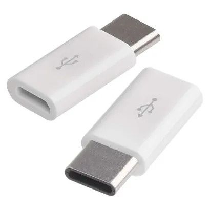 EMOS Adaptér micro USB-B 2.0 / USB-C 2.0, bílý, 2 ks