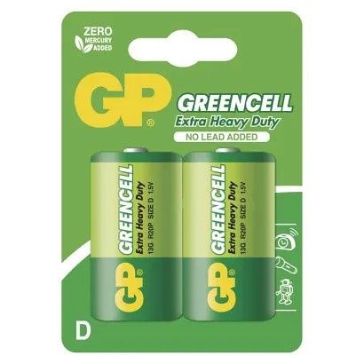 GP Zinková baterie GP Greencell D (R20)