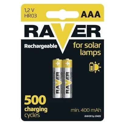 Raver Nabíjecí baterie do solárních lamp RAVER SOLAR AAA (HR03) 400 mAh