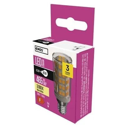 EMOS LED žárovka do digestoře Classic JC / E14 / 4,5 W (40 W) / 465 lm / teplá bílá