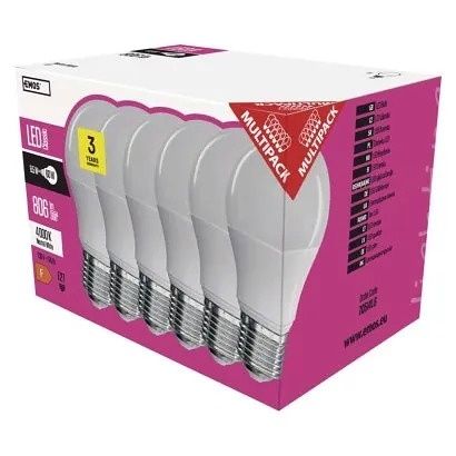 EMOS LED žárovka Classic A60 / E27 / 8,5 W (60 W) / 806 lm / neutrální bílá