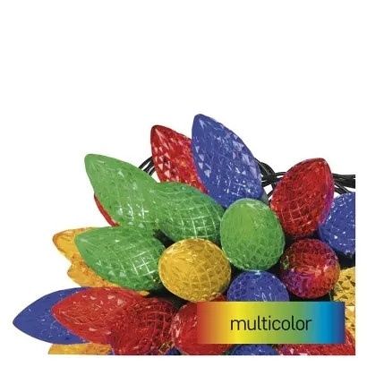 EMOS LED vánoční řetěz, barevné žárovky, 9,8 m, multicolor, multifunkce