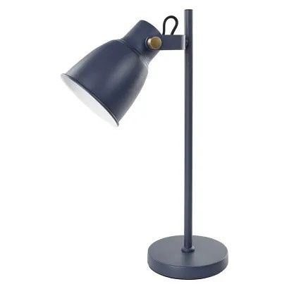 EMOS Stolní lampa JULIAN na žárovku E27, modrá