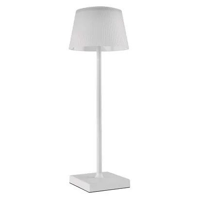 EMOS LED stolní lampa KATIE, nabíjecí, bílá