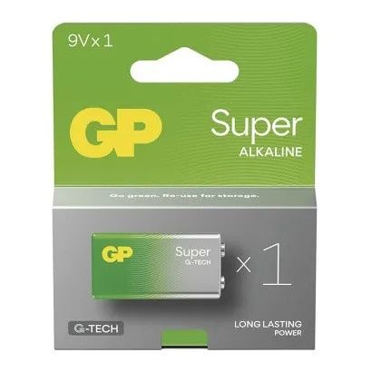 GP Alkalická baterie GP Super 9V (6LR61)