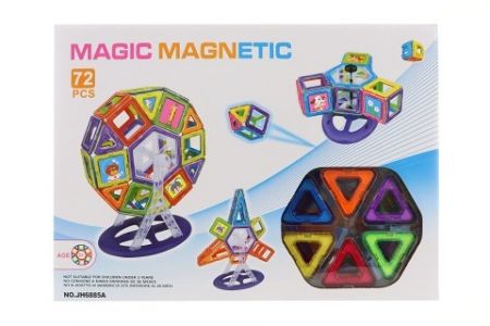 Magnetická stavebnice 72 ks