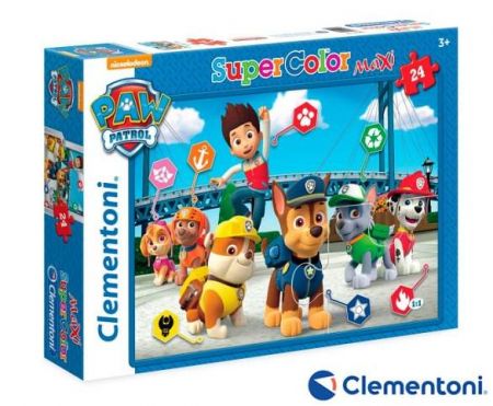 Clementoni - Puzzle Maxi 24 Tlapková patrola