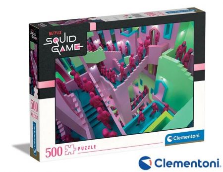 Clementoni - Puzzle 500 Netflix: Squid game (Hra na oliheň)