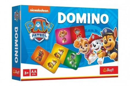 Domino papírové Tlapková patrola/Paw Patrol 21 kartiček společenská hra v krabici 21x14x4c