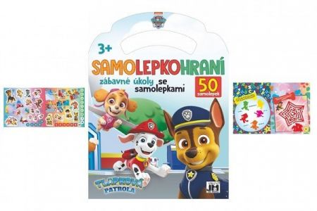 Sešit Samolepkohraní - úkoly se samolepkami Tlapková patrola/Paw patrol 18x24cm