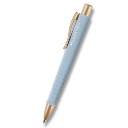 Kuličkové pero Faber-Castell Poly Ball Urban Gold XB, světle modrá