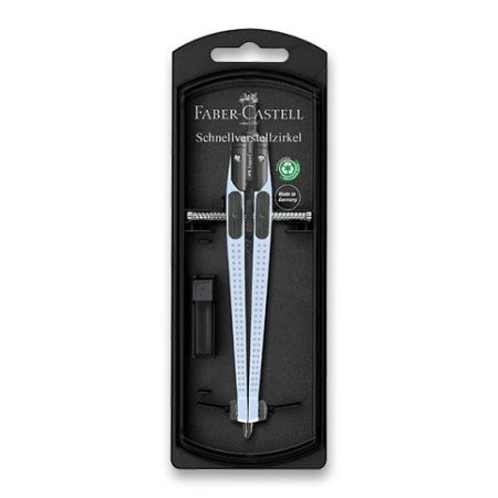 Kružítko Faber-Castell Grip Quick-Set Compass Sky Blue