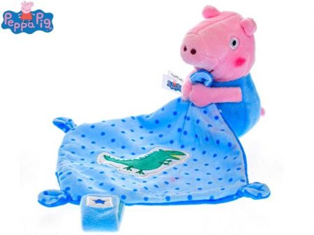 Peppa Pig Tom usínáček plyšový 11cm modrý 0m+